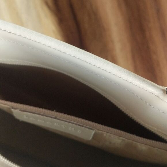 LAMARTHE High Quality Italian Leather Cream Tote  Handbag - Picture 9 of 13